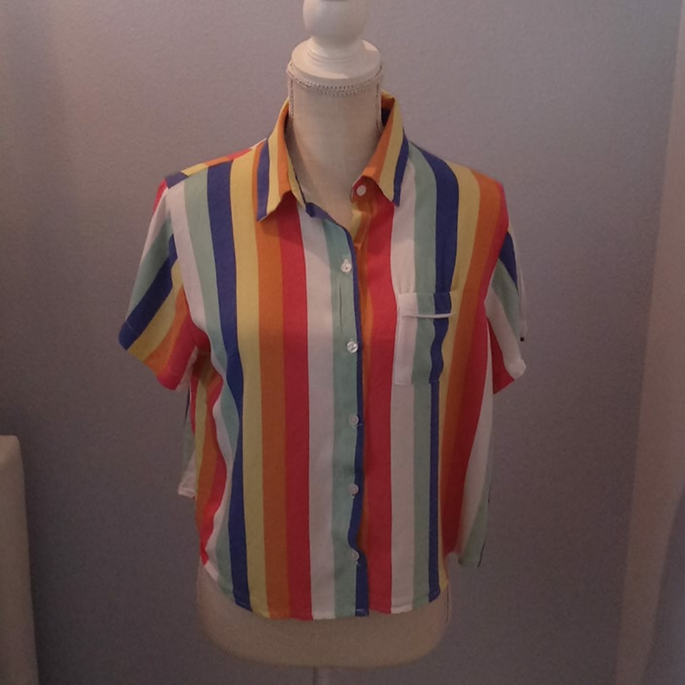 Striped crop top